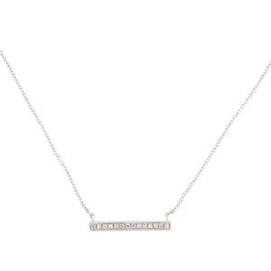 Dana Rebecca 14k White Gold Diamond Bar Necklace